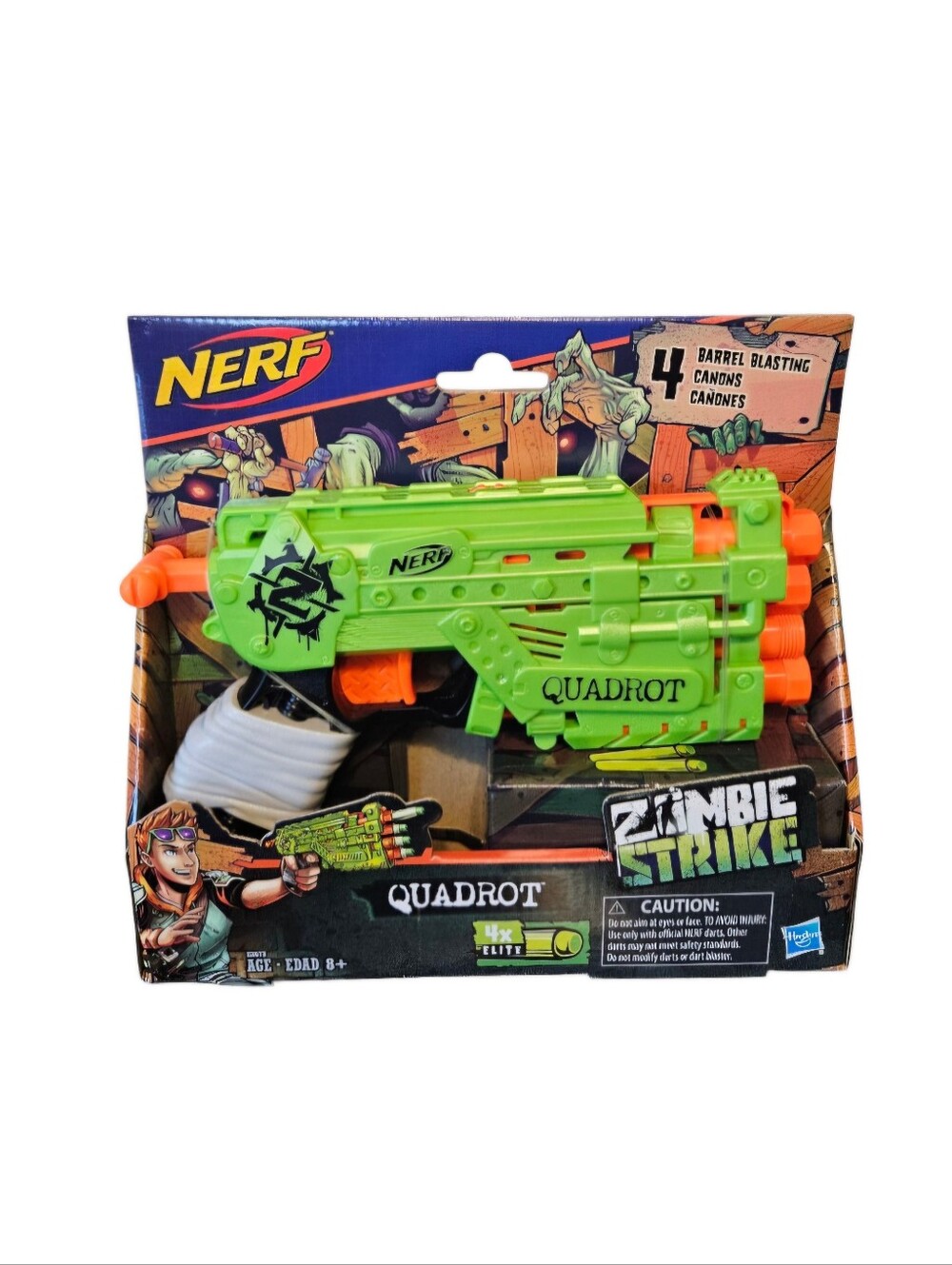 Nerf Zombie Strike Quadrot Blaster + Darts